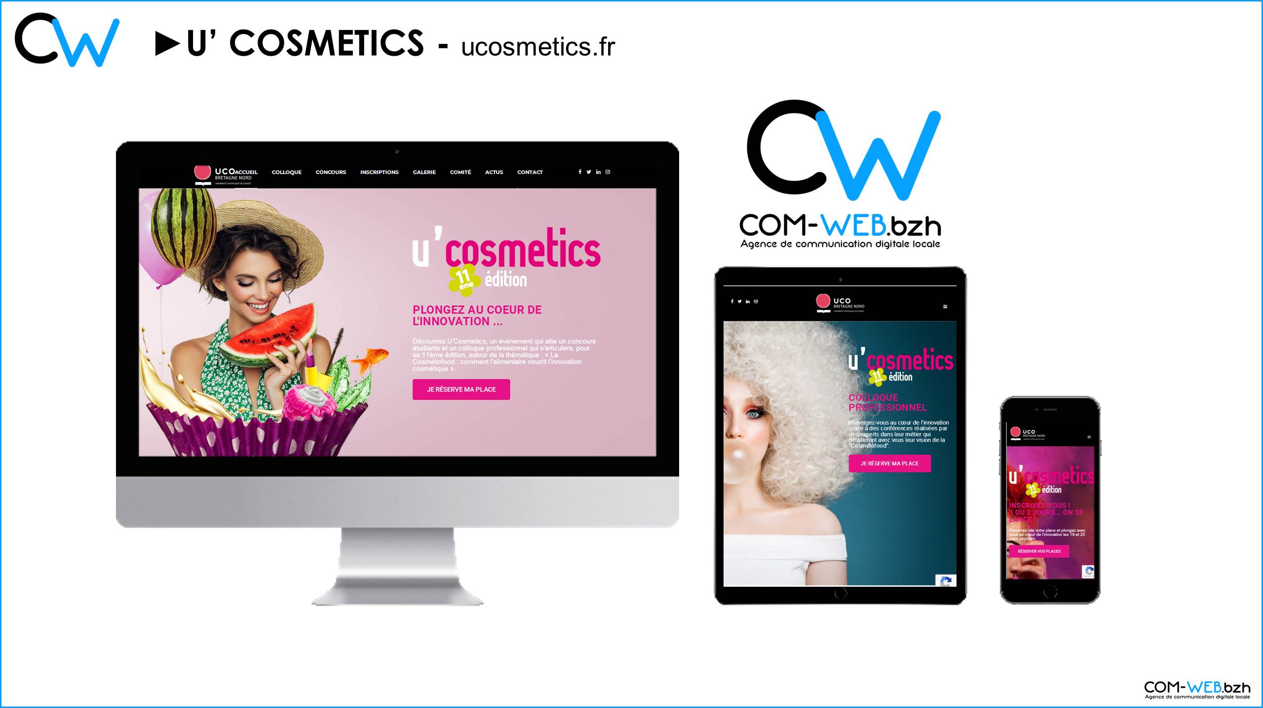 Com-Web.bzh design le nouveau site web du colloque U’Cosmetics