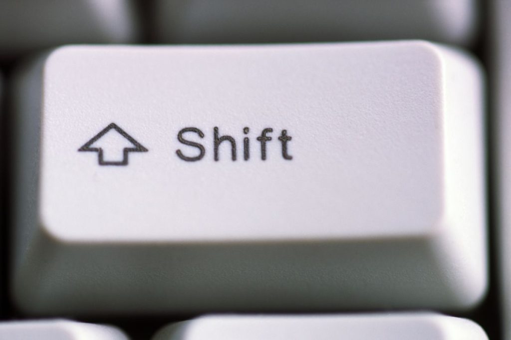 touche shift clavier