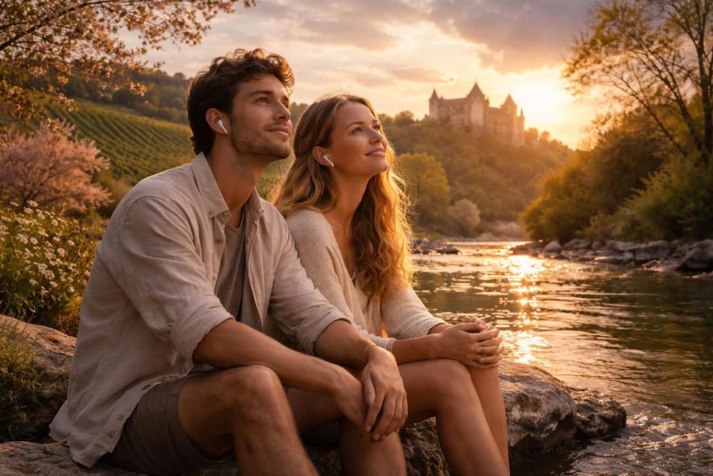 plongez dans l'univers musical de la publicité anjou tourisme 2026 avec notre découverte sonore exclusive de sa bande originale.