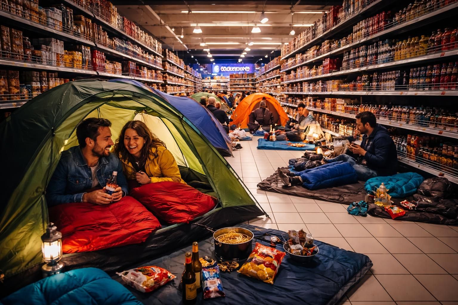 découvrez une expérience inédite avec carrefour : passez une nuit unique en campant directement dans son hypermarché, une initiative exclusive par focalys.