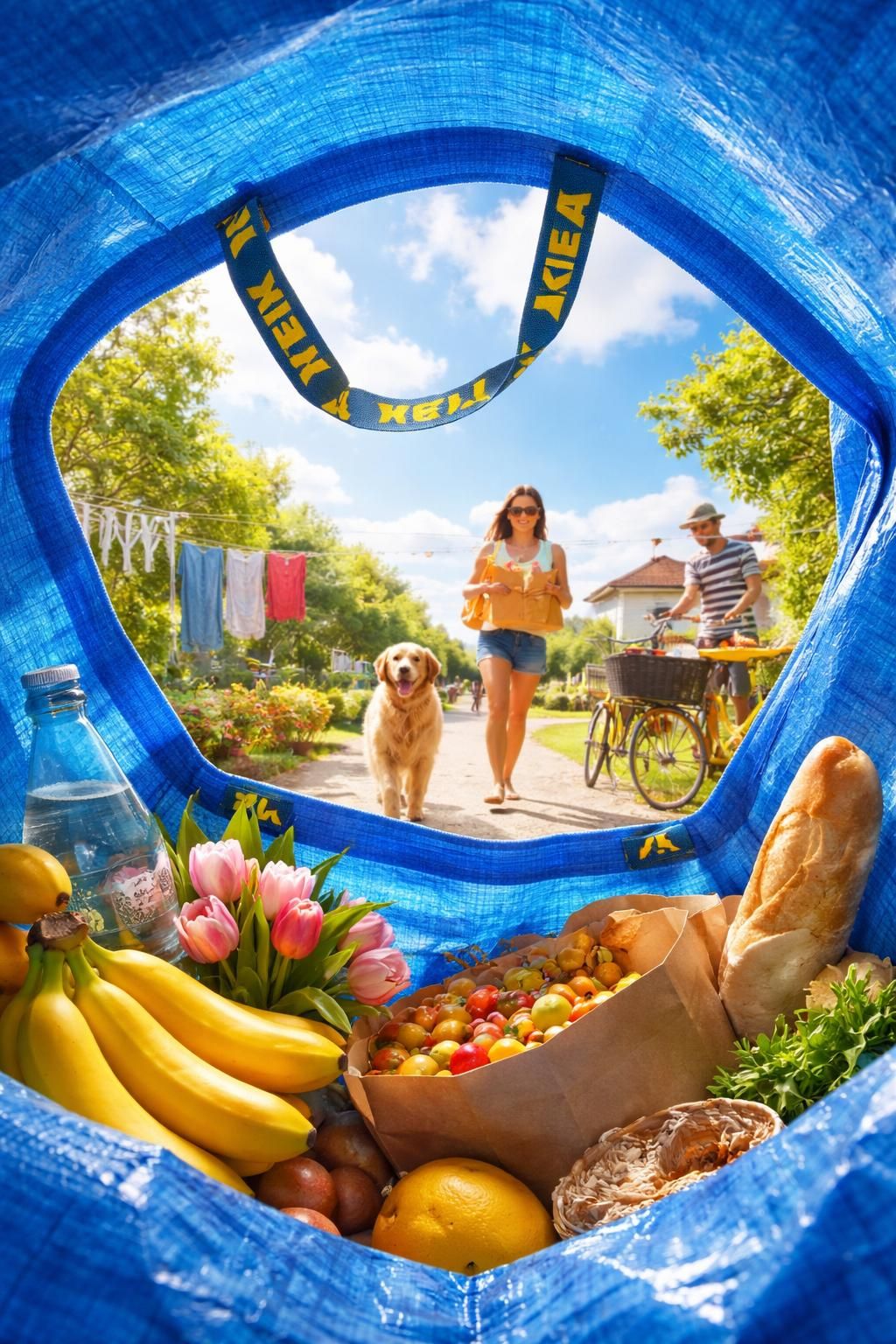 découvrez comment ikea transforme son sac bleu emblématique en une immense œuvre publicitaire, fusionnant design et innovation pour captiver le public.