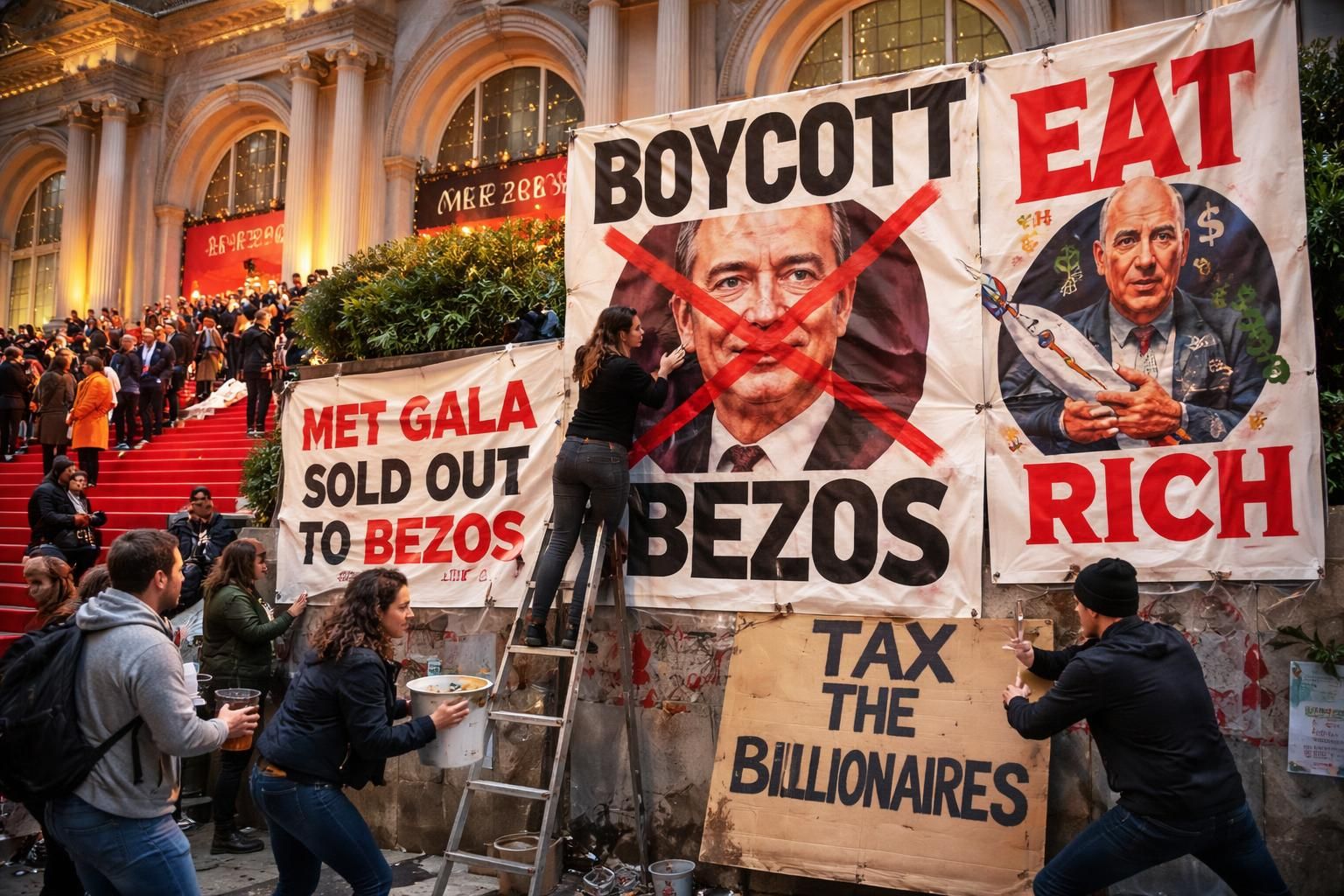 découvrez pourquoi le boycott du met gala ciblant jeff bezos n'a pas réussi, malgré les nombreux appels à la mobilisation.