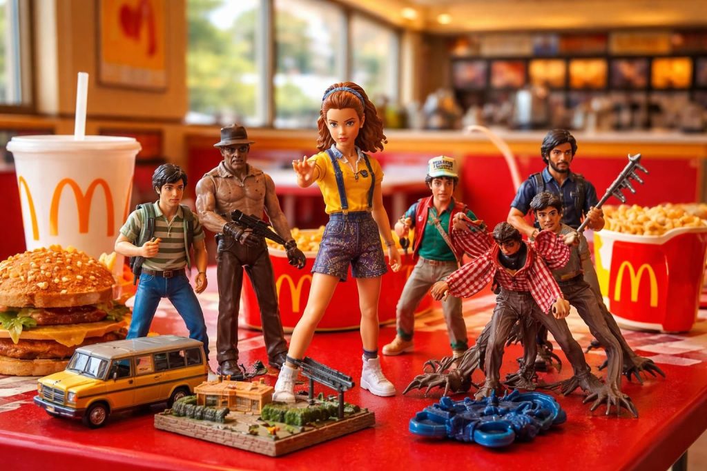 découvrez la collection exclusive de jouets stranger things chez mcdonald’s, célébrant l’été 1985 avec des surprises nostalgiques à ne pas manquer.