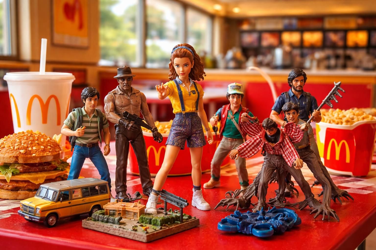 découvrez la collection exclusive de jouets stranger things chez mcdonald’s, célébrant l’été 1985 avec des surprises nostalgiques à ne pas manquer.