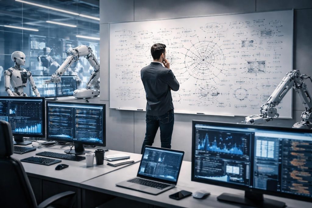 découvrez comment l'intelligence artificielle transforme le marketing en démystifiant le concept de software factory automatisée et ses véritables impacts.