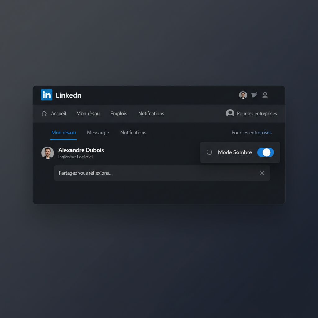 Découvrez comment activer facilement le mode sombre sur LinkedIn pour une expérience de navigation plus confortable et moins fatigante pour les yeux, que ce soit sur mobile ou ordinateur.